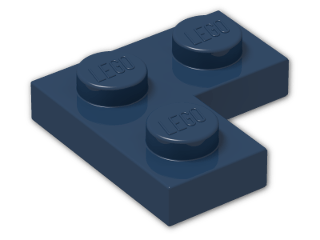 LEGO® Brick: Plate 2 x 2 Corner 2420 | Color: Earth Blue