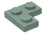 LEGO® Brick: Plate 2 x 2 Corner 2420 | Color: Sand Green