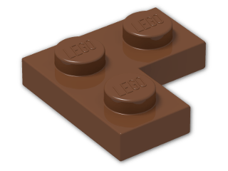 LEGO® Stein: Plate 2 x 2 Corner 2420 | Farbe: Reddish Brown