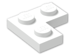 LEGO® Brick: Plate 2 x 2 Corner 2420 | Color: White