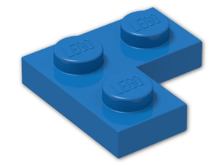 LEGO® Brick: Plate 2 x 2 Corner 2420 | Color: Bright Blue