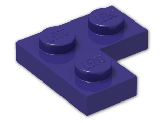 LEGO® Brick: Plate 2 x 2 Corner 2420 | Color: Medium Lilac