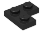 LEGO® Brick: Plate 2 x 2 Corner 2420 | Color: Black