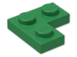 LEGO® Brick: Plate 2 x 2 Corner 2420 | Color: Dark Green