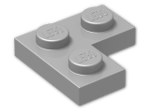 LEGO® Brick: Plate 2 x 2 Corner 2420 | Color: Silver Metallic