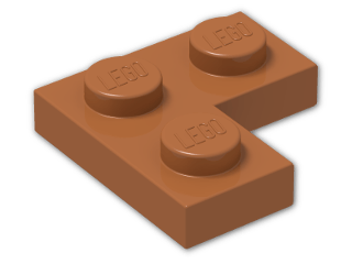 LEGO® Brick: Plate 2 x 2 Corner 2420 | Color: Dark Orange