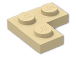 LEGO® Brick: Plate 2 x 2 Corner 2420 | Color: Brick Yellow