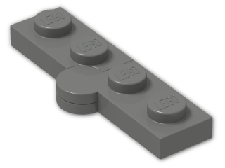 LEGO® Brick: Hinge Plate 1 x 4 (Complete) 2429c01 | Color: Dark Grey