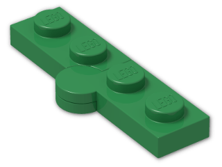 LEGO® Brick: Hinge Plate 1 x 4 (Complete) 2429c01 | Color: Dark Green