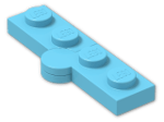 LEGO® Brick: Hinge Plate 1 x 4 (Complete) 2429c01 | Color: Medium Azur