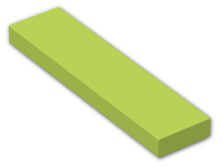 LEGO® Stein: Tile 1 x 4 with Groove 2431 | Farbe: Bright Yellowish Green