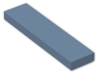 LEGO® Brick: Tile 1 x 4 with Groove 2431 | Color: Sand Blue