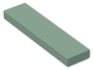 LEGO® Brick: Tile 1 x 4 with Groove 2431 | Color: Sand Green
