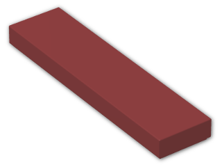 LEGO® Stein: Tile 1 x 4 with Groove 2431 | Farbe: New Dark Red