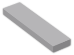 LEGO® Brick: Tile 1 x 4 with Groove 2431 | Color: Medium Stone Grey