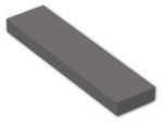 LEGO® Brick: Tile 1 x 4 with Groove 2431 | Color: Dark Stone Grey