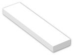 LEGO® Brick: Tile 1 x 4 with Groove 2431 | Color: White