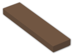 LEGO® Stein: Tile 1 x 4 with Groove 2431 | Farbe: Brown