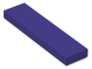 LEGO® Stein: Tile 1 x 4 with Groove 2431 | Farbe: Medium Lilac