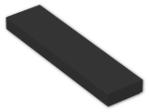 LEGO® Brick: Tile 1 x 4 with Groove 2431 | Color: Black