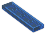 LEGO® Stein: Tile 1 x 4 with Groove 2431 | Farbe: Transparent Blue