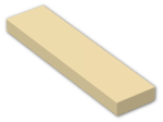 LEGO® Brick: Tile 1 x 4 with Groove 2431 | Color: Brick Yellow