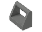 LEGO® Brick: Tile 1 x 2 with Handle 2432 | Color: Dark Grey