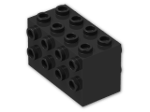 LEGO® Brick: Brick 2 x 4 x 2 with Studs on Sides 2434 | Color: Black