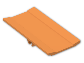 LEGO® Brick: Hinge 6 x 3 Radar/Blade/Spoiler/Panel 2440 | Color: Bright Orange