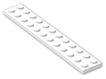 LEGO® Stein: Plate 2 x 12 2445 | Farbe: White