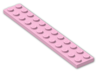 LEGO® Stein: Plate 2 x 12 2445 | Farbe: Light Purple