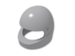 LEGO® Brick: Minifig Helmet Modern 2446 | Color: Medium Stone Grey