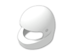 LEGO® Brick: Minifig Helmet Modern 2446 | Color: White