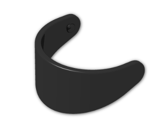 LEGO® Stein: Minifig Helmet Visor 2447 | Farbe: Black