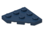 LEGO® Brick: Plate 3 x 3 without Corner 2450 | Color: Earth Blue