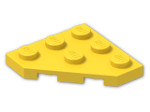 LEGO® Stein: Plate 3 x 3 without Corner 2450 | Farbe: Bright Yellow