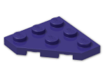 LEGO® Brick: Plate 3 x 3 without Corner 2450 | Color: Medium Lilac