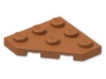 LEGO® Brick: Plate 3 x 3 without Corner 2450 | Color: Dark Orange