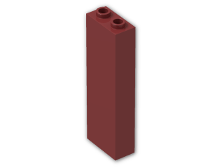 LEGO® Brick: Brick 1 x 2 x 5 2454 | Color: New Dark Red