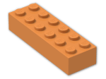 LEGO® Brick: Brick 2 x 6 2456 | Color: Bright Orange