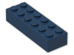 LEGO® Brick: Brick 2 x 6 2456 | Color: Earth Blue
