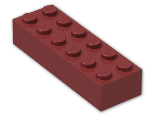 LEGO® Brick: Brick 2 x 6 2456 | Color: New Dark Red