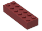 LEGO® Brick: Brick 2 x 6 2456 | Color: New Dark Red