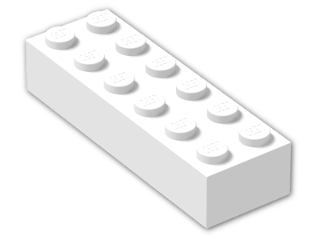 LEGO® Brick: Brick 2 x 6 2456 | Color: White