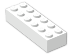 LEGO® Stein: Brick 2 x 6 2456 | Farbe: White