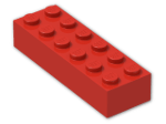 LEGO® Brick: Brick 2 x 6 2456 | Color: Bright Red