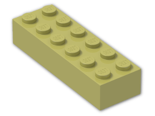 LEGO® Brick: Brick 2 x 6 2456 | Color: Cool Yellow