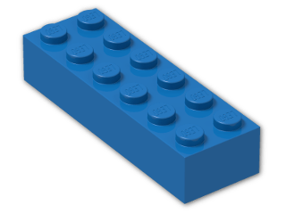 LEGO® Brick: Brick 2 x 6 2456 | Color: Bright Blue