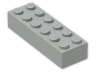 LEGO® Brick: Brick 2 x 6 2456 | Color: Grey