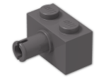 LEGO® Stein: Brick 1 x 2 with Pin 2458 | Farbe: Dark Stone Grey